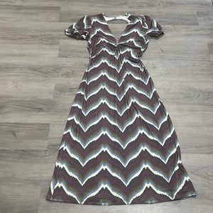 UO Gauzy Sexy Open Back Maxi Dress size large